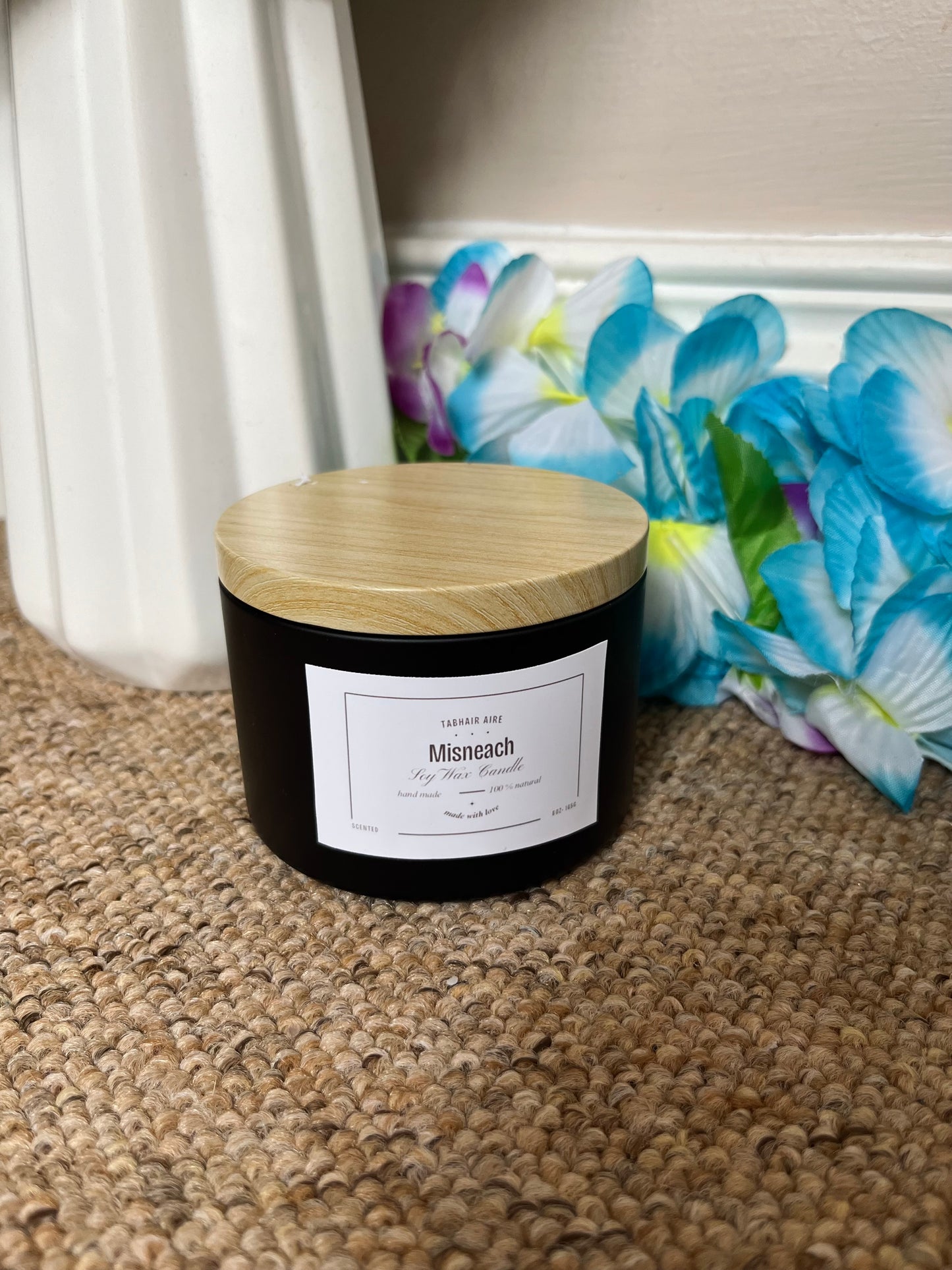 8oz hand-poured soy wax candle (5 available scents)